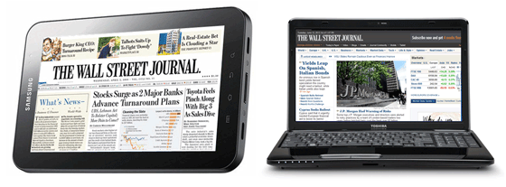 Wall Street Journal Online and Mobile Versions